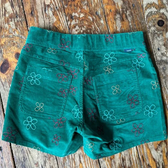 Toad&Co Green Floral Women Shorts - Picture 2 of 3